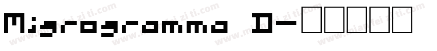 Migrogramma D字体转换